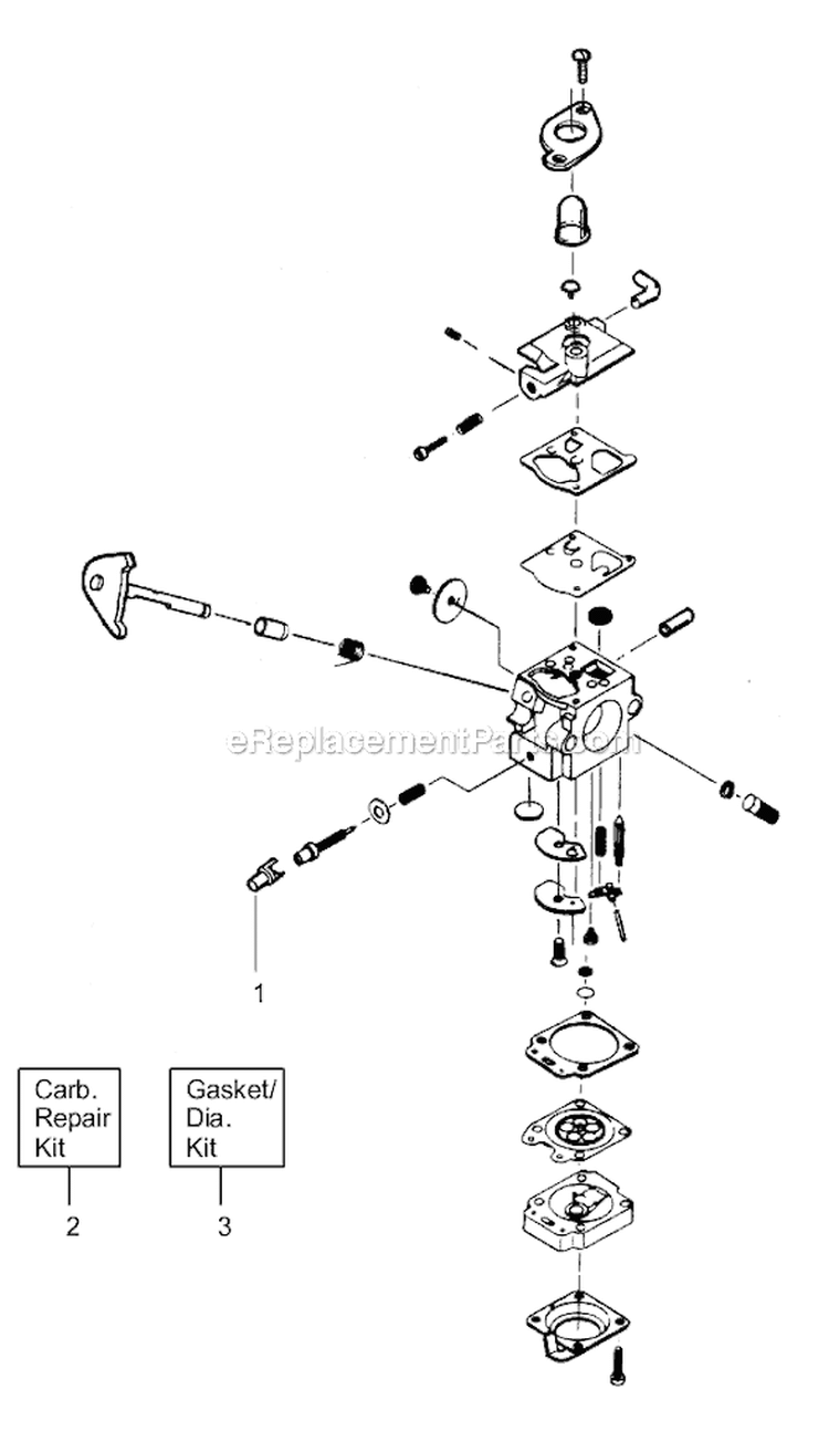 Page A Diagram and Parts List for TE400  Weed Eater Trimmer